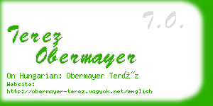 terez obermayer business card